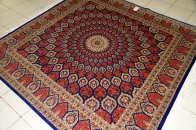 ローズカーペットのシルク最高級手織りペルシャ絨毯555993