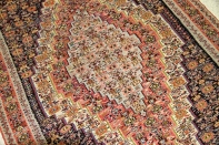 キリムのリビングサイズセネ産地ウールイランキリム6209