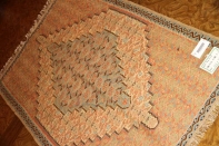 高級手織りペルシャキリムセネ産地ウール46518