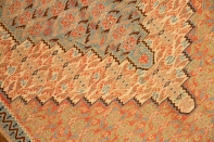 高級手織りペルシャキリムセネ産地ウール46518
