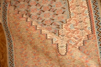 高級手織りペルシャキリムセネ産地ウール46518