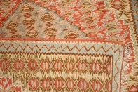 高級玄関マットキリム、セネ産地ウール46520