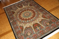 最高級シャーヤディデザインおしゃれシルクラグ60012