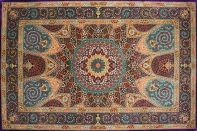 最高級シャーヤディデザインシルクペルシャ絨毯60009