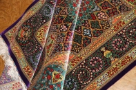 最高級シャーヤディデザインシルクペルシャ絨毯60009