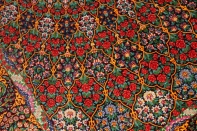 abbasi有名工房高級クムシルクペルシャ絨毯バラ模様60017