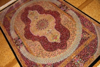 最高級手織りシルクペルシャ絨毯クムシルク有名工60014房