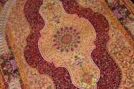 最高級手織りシルクペルシャ絨毯クムシルク有名工60014房