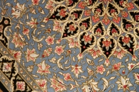 スカイブルー玄関マットペルシャ絨毯50021