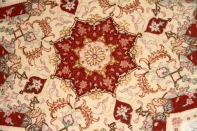 星形の手織りペルシャ絨毯とても珍しい形23315