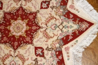 星形の手織りペルシャ絨毯とても珍しい形23315