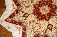 星形の手織りペルシャ絨毯とても珍しい形23315