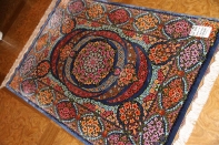 スーパークオリティーシルク手織りペルシャ絨毯57011