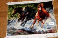 タブリズの馬のピクチャー手織りペルシャ55350