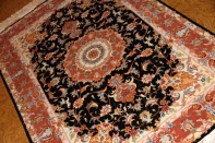 高級手織りペルシャ絨毯、タブリーズセンターラグ777000