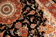 高級手織りペルシャ絨毯、タブリーズセンターラグ777000