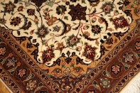 センターラグ手織りペルシャ絨毯タブリーズメダリオンデザインA165000