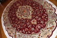 おしゃれな楕円形手織りペルシャ絨毯タブリーズ25729