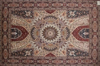 ゴンバディデザイン高級手織りペルシャラグ絨毯59005