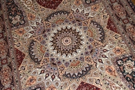 ゴンバディデザイン高級手織りペルシャラグ絨毯59005
