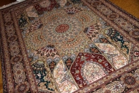 珍しいデザインリビングサイズ手織り高級ペルシャ絨毯59001