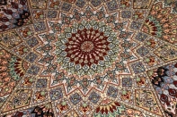 珍しいデザインリビングサイズ手織り高級ペルシャ絨毯59001