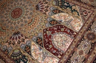 珍しいデザインリビングサイズ手織り高級ペルシャ絨毯59001