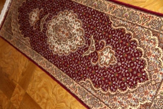 細長いペルシャ絨毯35073