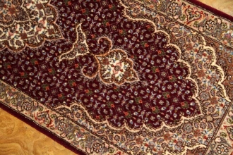 細長いペルシャ絨毯35073