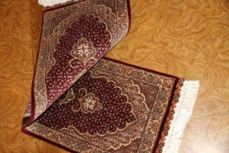 細長いペルシャ絨毯35073