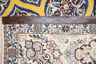 高級ペルシャ絨毯ナインゴンバディデザイン珍しい黄色2384481