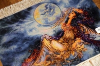 ペルシャ絨毯タブリーズタペストリー55351