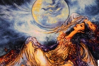 ペルシャ絨毯タブリーズタペストリー55351