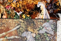 ペルシャ絨毯のタブリーズ珍しいピクチャー模様55355