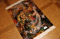 ペルシャ絨毯のタブリーズ珍しいピクチャー模様55355