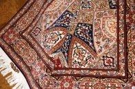 高級手織りペルシャ絨毯タブリーズ珍しい模様59010