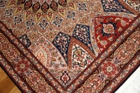 高級手織りペルシャ絨毯タブリーズ珍しい模様59010