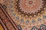 高級手織りペルシャ絨毯タブリーズ珍しい模様59010