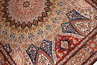 高級手織りペルシャ絨毯タブリーズ珍しい模様59010