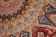 高級手織りペルシャ絨毯タブリーズ珍しい模様59010