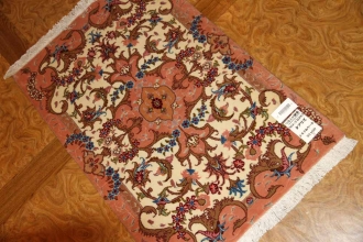 手織り玄関マットペルシャ絨毯タブリーズ34083