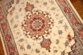 ペルシャ絨毯、おしゃれ玄関マットタブリーズ42015