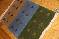 高品質の玄関マット手織りペルシャギャッベイラン直輸入225500