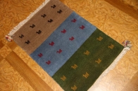 高品質の玄関マット手織りペルシャギャッベイラン直輸入225500