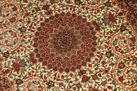 ハイクオリティーシルクの手織り玄関マットクム産地ペルシャ絨毯59095