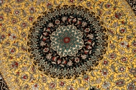 最高級手織りシルクのペルシャ絨毯48044