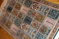 シルクペルシャ玄関マット和風な色彩50028