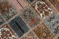 シルクペルシャ玄関マット和風な色彩50028