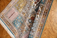 シルクペルシャ玄関マット和風な色彩50028