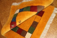 羊毛ウールの高級細かい織り方のギャッベ188113